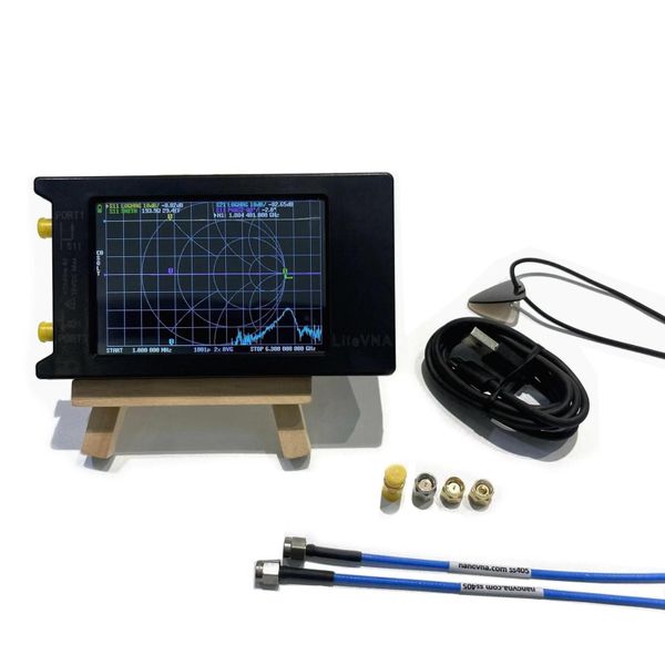 Векторний аналізатор мереж Lite VNA 64 (LiteVNA NanoVNA) 3.95" 50KHz - 6.3GHz LITEVNA-64 фото