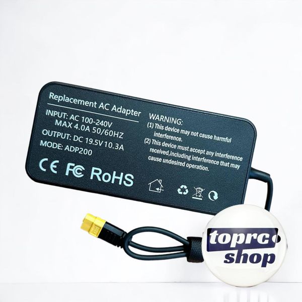 Блок живлення для зарядного пристрою ToolkitRC ADP200 200W 19.5V XT60 TKRC-ADP200 фото