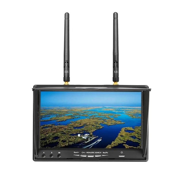 Монітор LCD 5802D 7 дюймів із DVR та приймачем 5.8 GHz LCD5802D фото