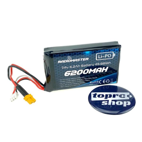 Акумулятор LiPo Radiomaster 6200mAh 7.4V 2S XT30 RM-LIPO-6200 фото