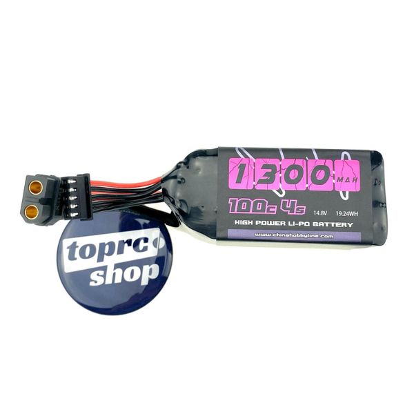 Акумулятор для FPV CNHL Black Series LiPo 1300mAh 14.8V 4S 100C XT60 1301004BK фото