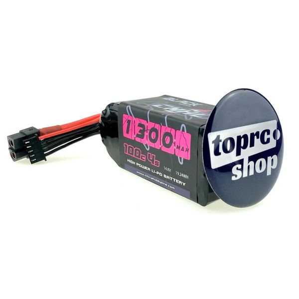 Акумулятор для FPV CNHL Black Series LiPo 1300mAh 14.8V 4S 100C XT60 1301004BK фото